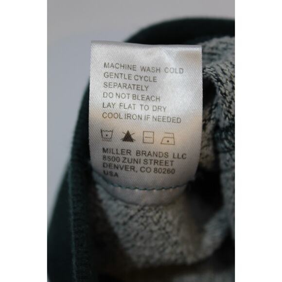 Cinch Green Full Zip Hoodie Jacket Pockets Chunky Drawstring Men's XXL Outdoors - Picture 7 of 12